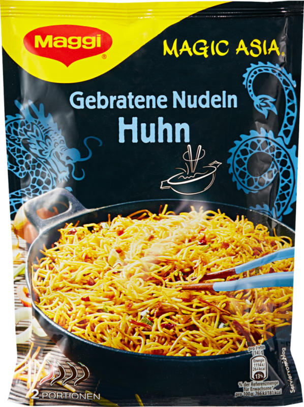 Maggi Magic Asia gebratene Nudeln, Huhn, 121 g