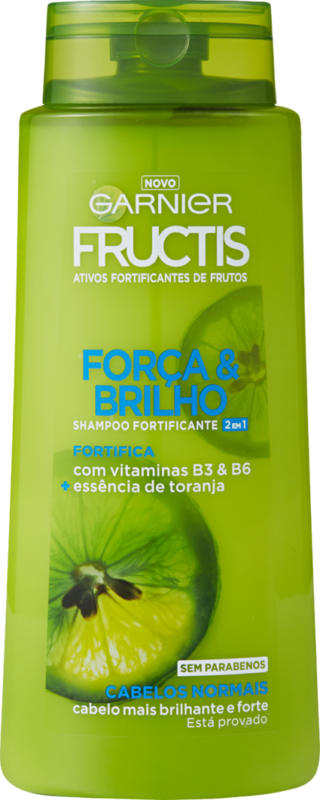 Garnier Fructis Shampoo, Kraft & Glanz 2 in 1, 700 ml