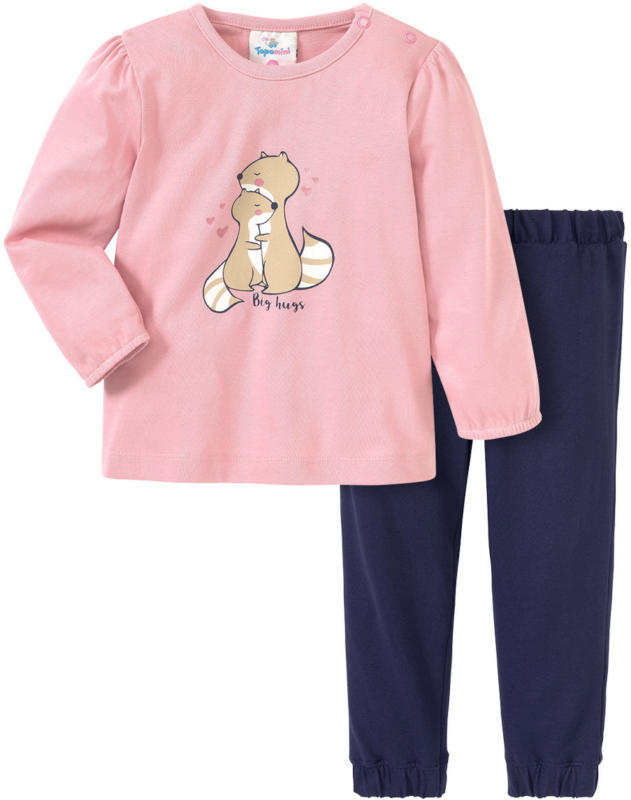 Baby Schlafanzug mit tierischem Print