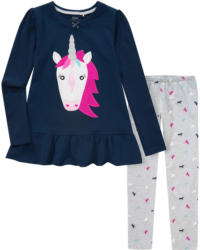 Mädchen Schlafanzug mit Einhorn-Applikation