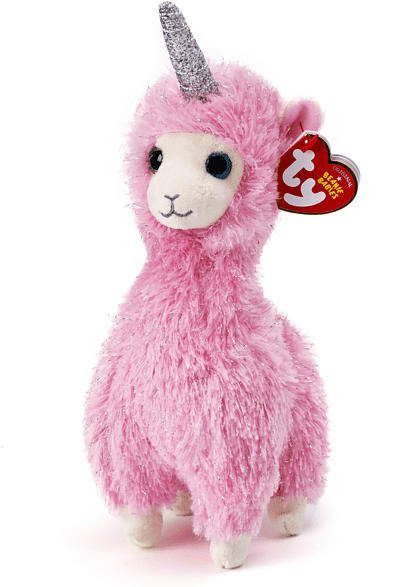 TY Lana Lama mit Horn 15cm Plüschfigur, Mehrfarbig