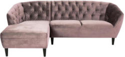 Chesterfield-Sofa in L-Form Ria Altrosa