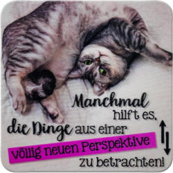 Glasuntersetzer Manchmal Hilft Es
