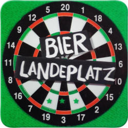 Glasuntersetzer Bier Landeplatz