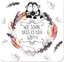 Glasuntersetzer Wie Schön Dass Es Dich Gibt