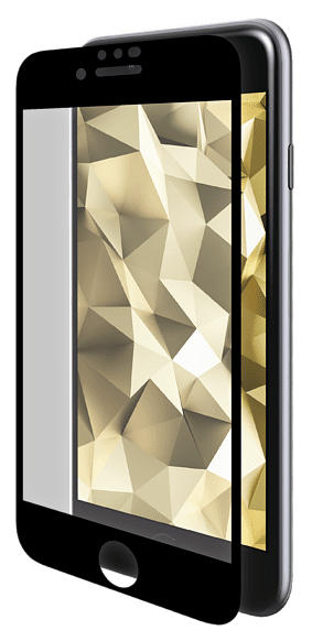 ISY Premium Schutzglas für Apple iPhone SE 2020/2022 black frame, 2.5D (IPG 5083-2.5D); Displayschutzglas