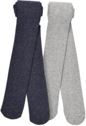 2 Mädchen Strumpfhosen mit Effektgarn