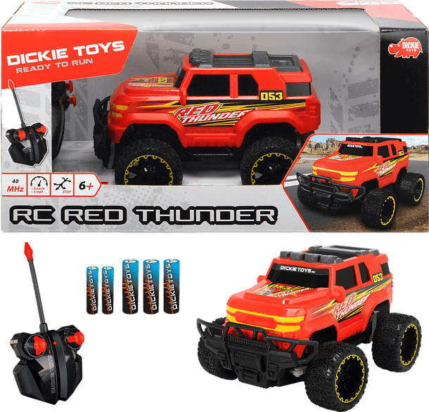 DICKIE TOYS RC Fahrzeug Red Thunder. RTR RC Fahrzeug, Rot/Gelb