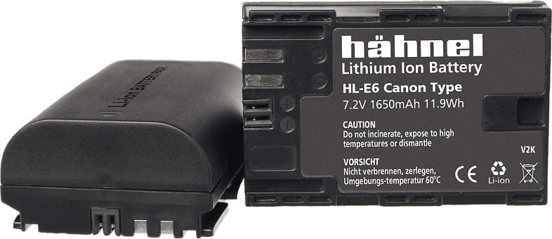 HÄHNEL HL-E6 für Canon LP-E6 Akku Canon , Li-Ion, 7.4 Volt, 1650 mAh