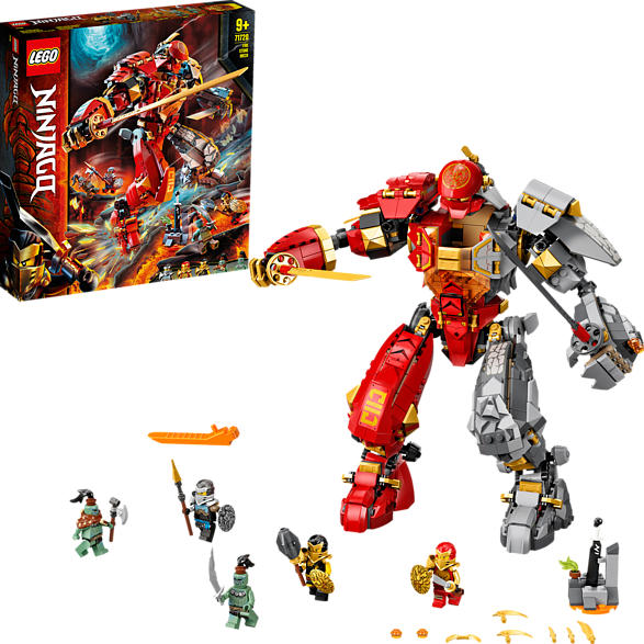 LEGO 71720 Feuer-Stein-Mech Bausatz, Mehrfarbig