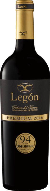 Legón Premium D.O. Ribera del Duero, 2016, Ribera del Duero, Spanien, 75 cl