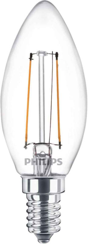 Philips LED a oliva 2.3/25W E14 trasparente -