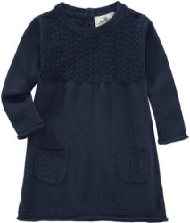 Baby Strickkleid mit Ajourmuster
