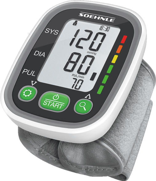 Soehnle 68095 SYSTO Monitor Blutdruckmessgerät (Batteriebetrieb, Messung am Handgelenk, Manschettenumfang: 13.5-21.5 cm)