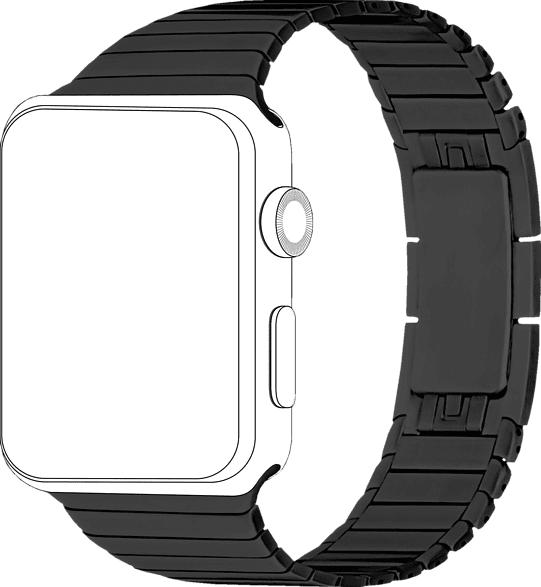 TOPP 40-37-1847, Ersatz-und Wechselarmband, Apple, Watch 42/44, Schwarz
