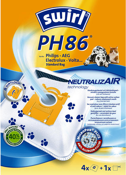 SWIRL PH 86 NeutralizAir® Staubsaugerbeutel