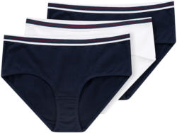 3 Damen Pantys mit gestreiftem Bund