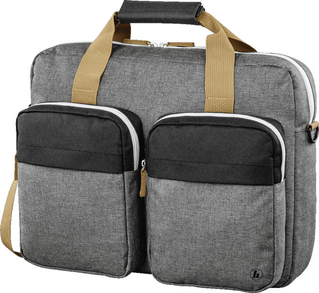 HAMA Florenz II Notebooktasche, Umhängetasche, Grau/Schwarz