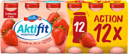 Emmi Aktifit Joghurtdrink, probiotisch, Erdbeere, 12 x 65 ml