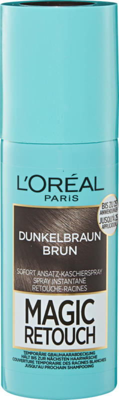 L’Oréal Haaransatzspray Magic Retouch Dunkelbraun, 75 ml