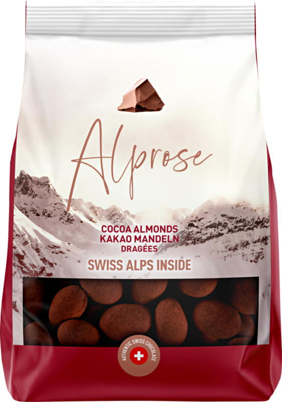 Dragées au chocolat Alprose, Amandes au cacao, 375 g