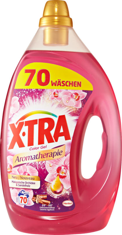 X-Tra Waschgel Aromatherapie malaysische Orchidee & Sandelholz, 70 Waschgänge, 3,5 Liter