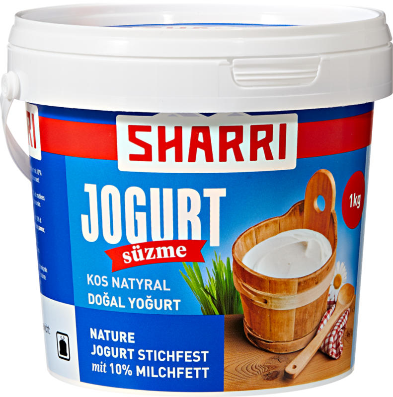Sharri Joghurt Nature Süzme, 10% Milchfett, 1 kg