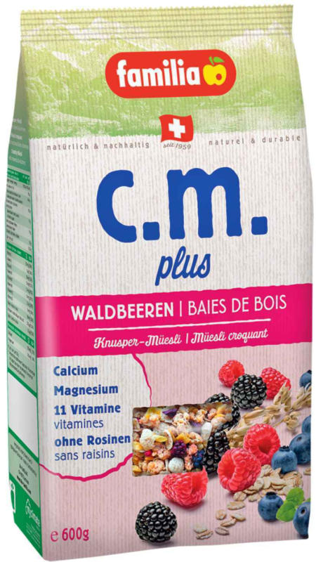 Familia Müesli c.m.plus Waldbeeren 600 g -