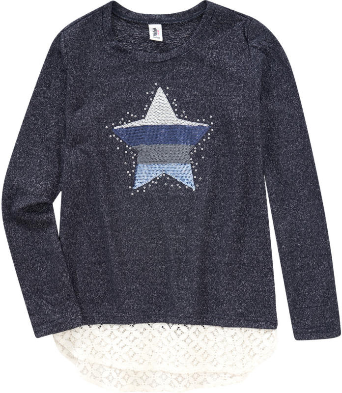 Mädchen Pullover mit Stern-Applikation (Nur online)