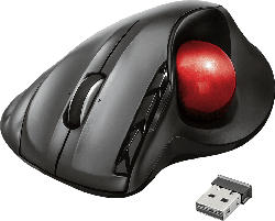 TRUST Sferia Kabelloser Trackball, Schwarz