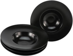 Pastatellerset Roma Gourmet 4er Set Schwarz