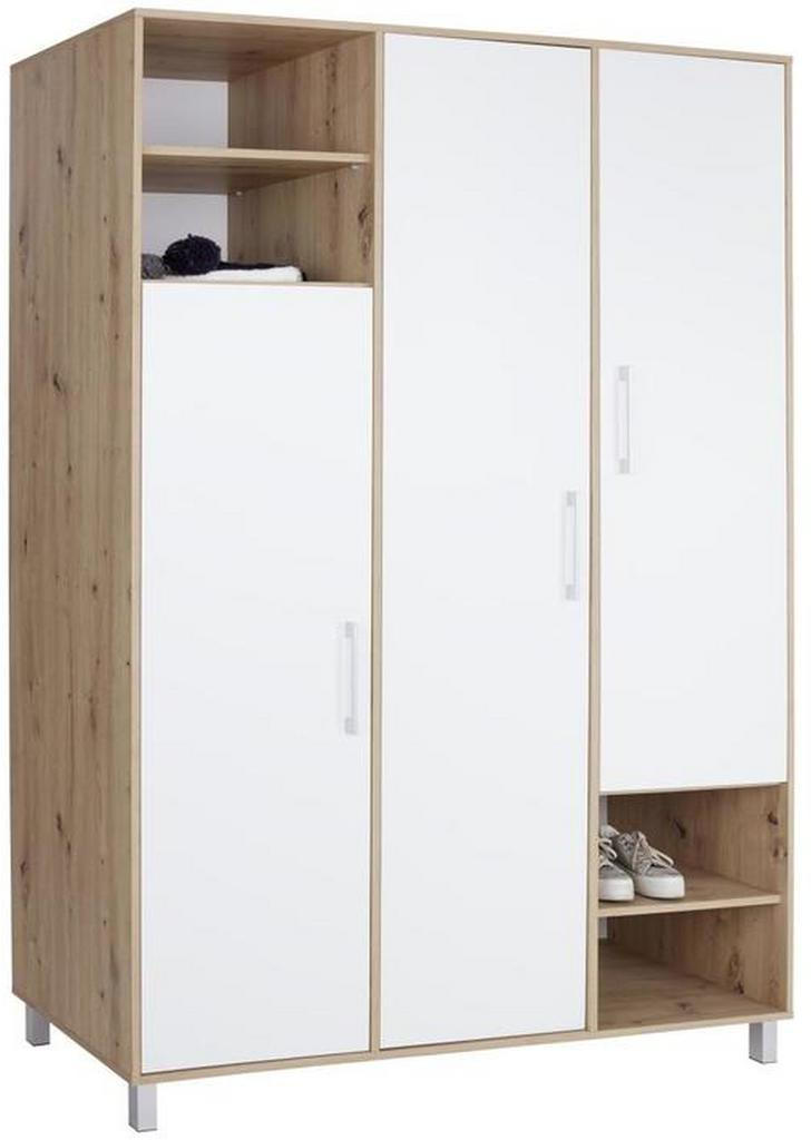 Kleiderschrank Mit Fachern 147cm Box Weiss Eiche Dekor Nur 229 00 Statt 323 00 Mobelix Angebot Wogibtswas At