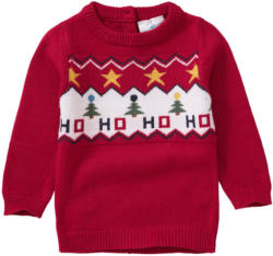 Baby Strickpullover mit Weihnachts-Motiv