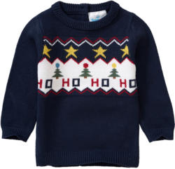 Baby Strickpullover mit Weihnachts-Motiv