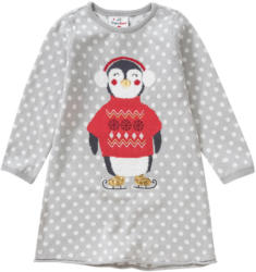 Mädchen Strickkleid mit Pinguin-Motiv