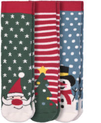 3 Paar Baby Socken mit Weihnachts-Motiven