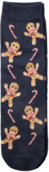 1 Paar Damen Socken im weihnachtlichen Dessin