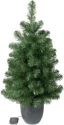 Kleiner Tannenbaum mit LEDs und Übertopf