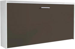 Schrankklappbett Albero 214 cm Weiß/Grau