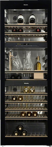 MIELE KWT 6834 SGS Weinlager-/Temperierschrank (180 kWh/Jahr, EEK A, Edelstahl)