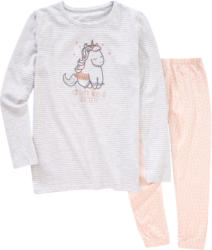 Mädchen Schlafanzug mit Einhorn-Motiv