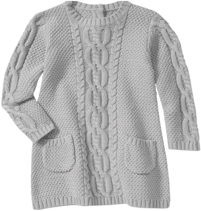 Newborn Strickkleid mit Zopfmuster (Nur online)