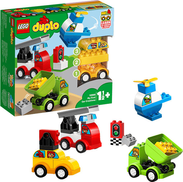 LEGO 10886 Meine ersten Fahrzeuge Bausatz, Mehrfarbig