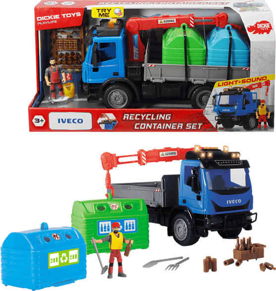 DICKIE TOYS Playlife-Bottle Bank Set Spielset, Mehrfarbig