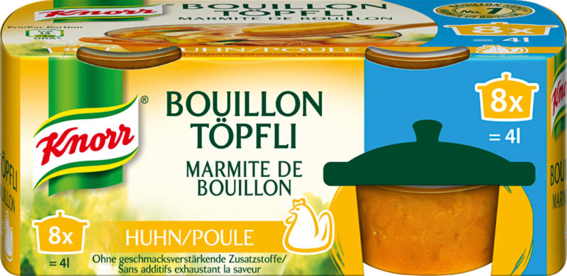 Knorr Bouillon , Huhn, Töpfli, 224 g