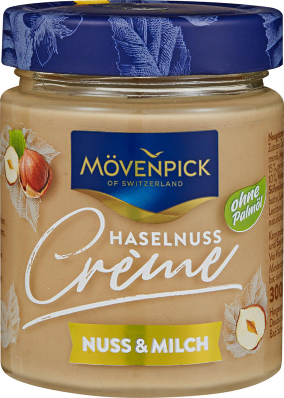 Crema di nocciole Mövenpick , Nocciola & Latte, 300 g