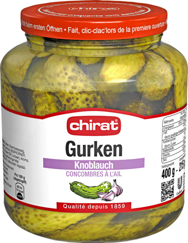Chirat Gurken Knoblauch, 400 g
