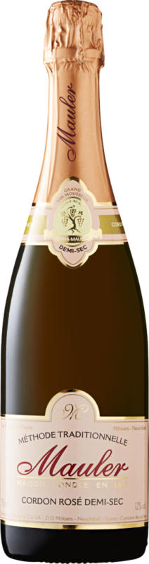 Mauler Cordon Rosé demi-sec, Schweiz, 75 cl