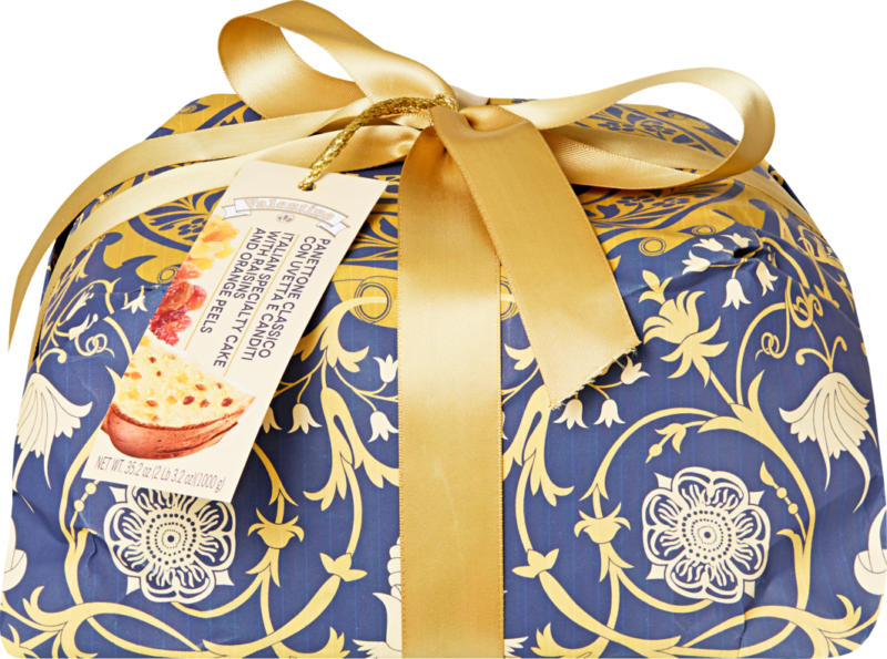 Panettone Classico Valentino , in carta da regalo, con uvetta e canditi, 1 kg