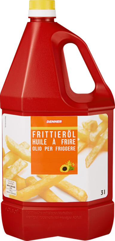 Huile à frire Denner, 3 litres